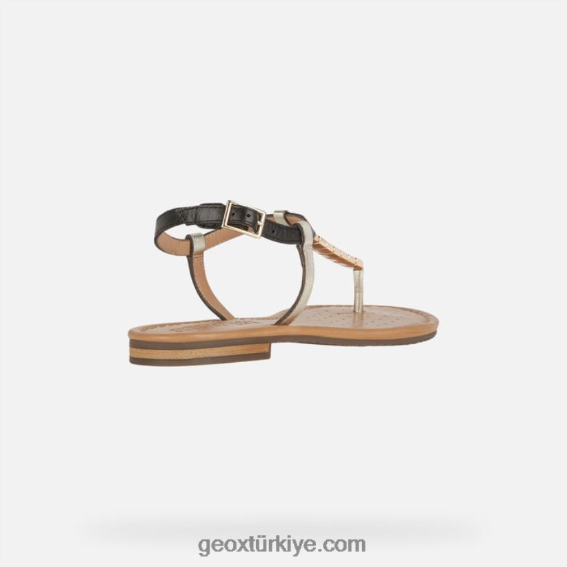 sozy s kadın siyah/açık altın Geox B60TP6519