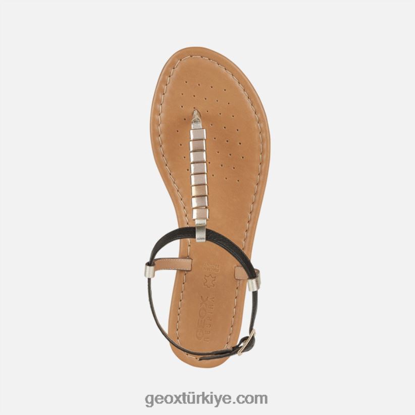 sozy s kadın siyah/açık altın Geox B60TP6519