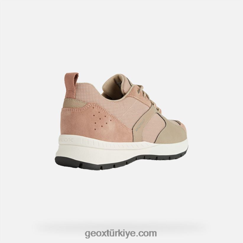braies abx kadın koyu Gül Geox B60TP6334