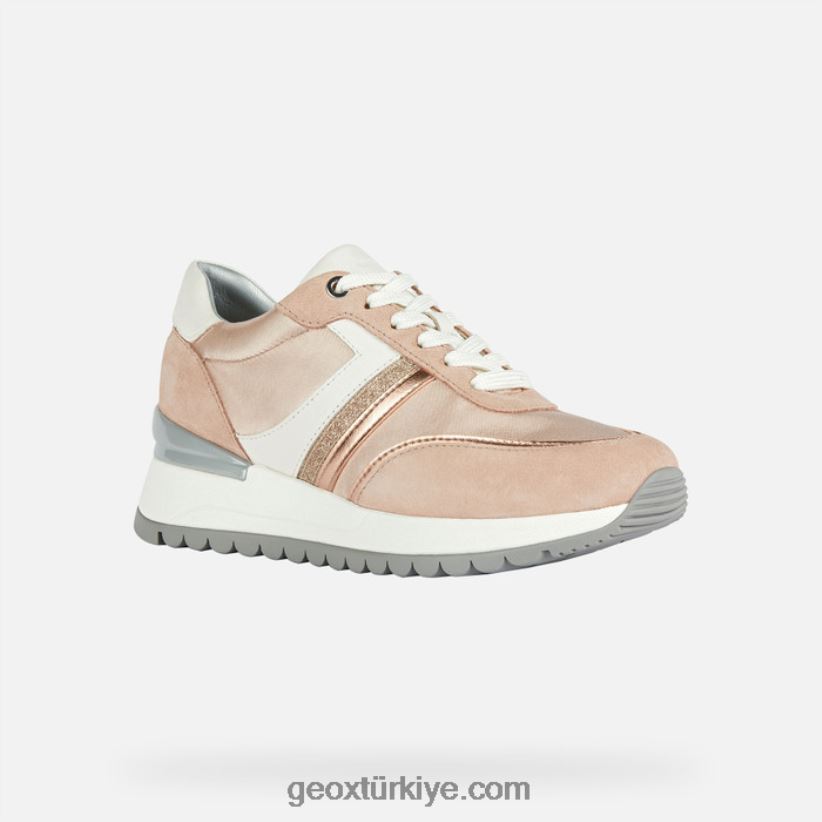 desya kadın pembe altın/çıplak Geox B60TP6179