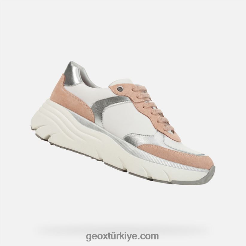 elmaslı kadın beyaz/çıplak Geox B60TP6224
