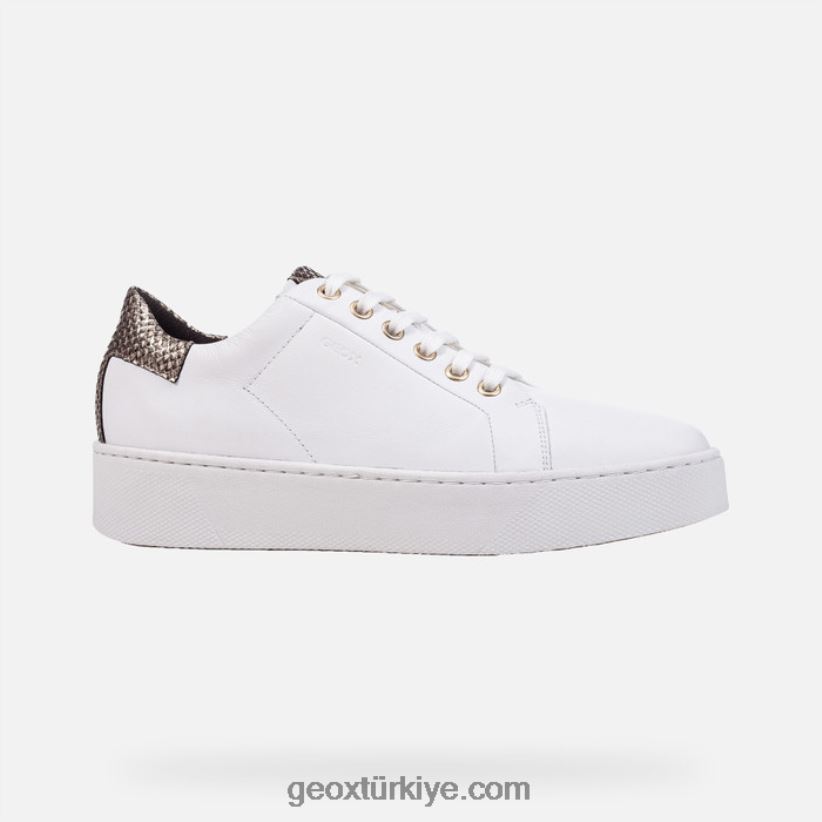 göksel kadın beyaz/açık altın Geox B60TP6394