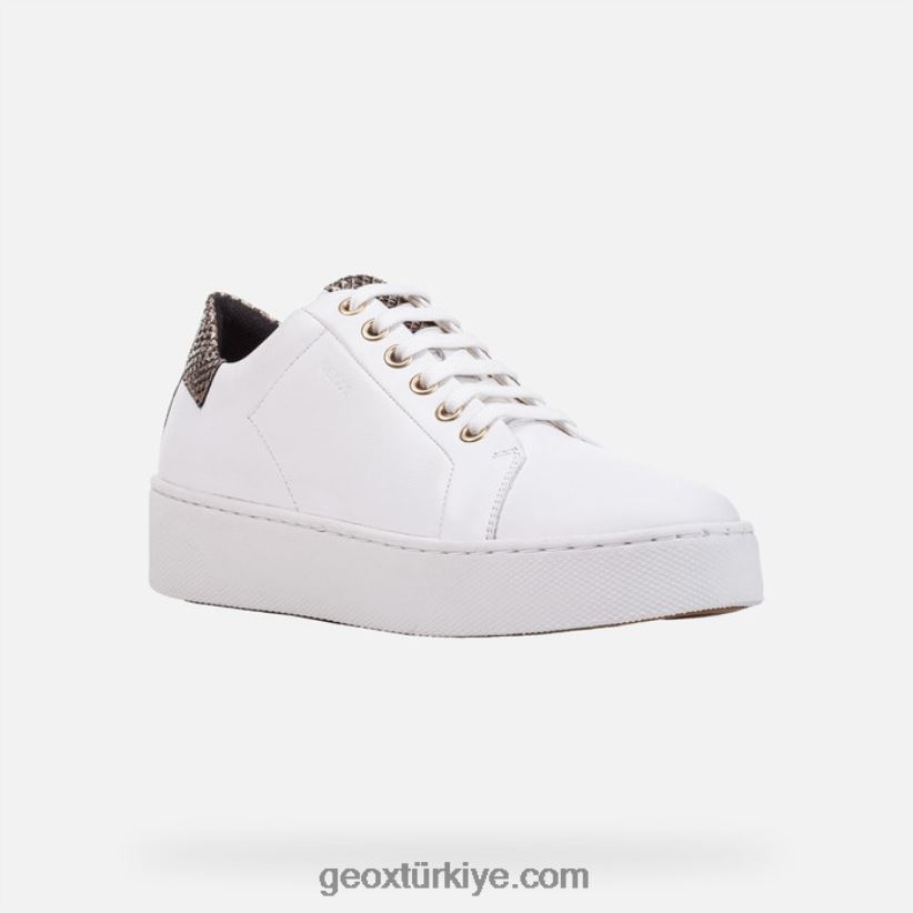 göksel kadın beyaz/açık altın Geox B60TP6394