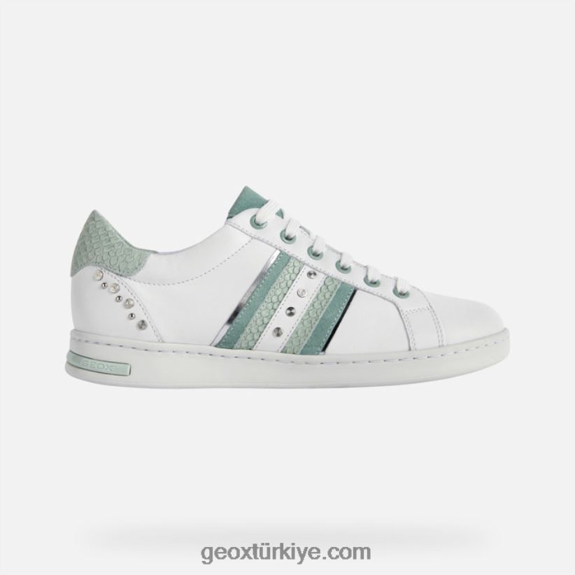 jaysen kadın beyaz/lt yeşil Geox B60TP6318