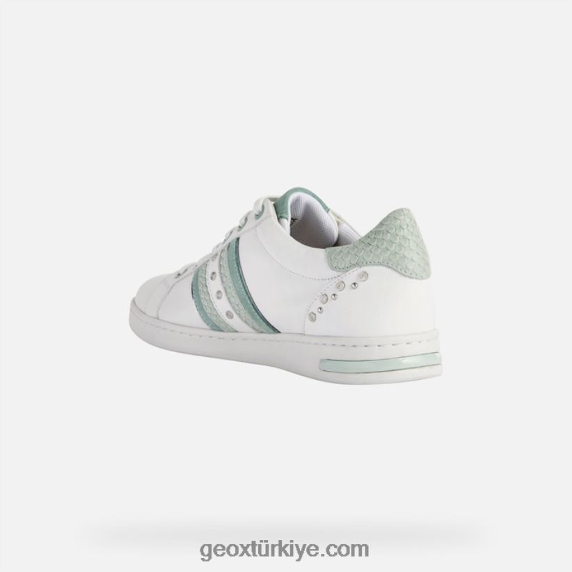 jaysen kadın beyaz/lt yeşil Geox B60TP6318