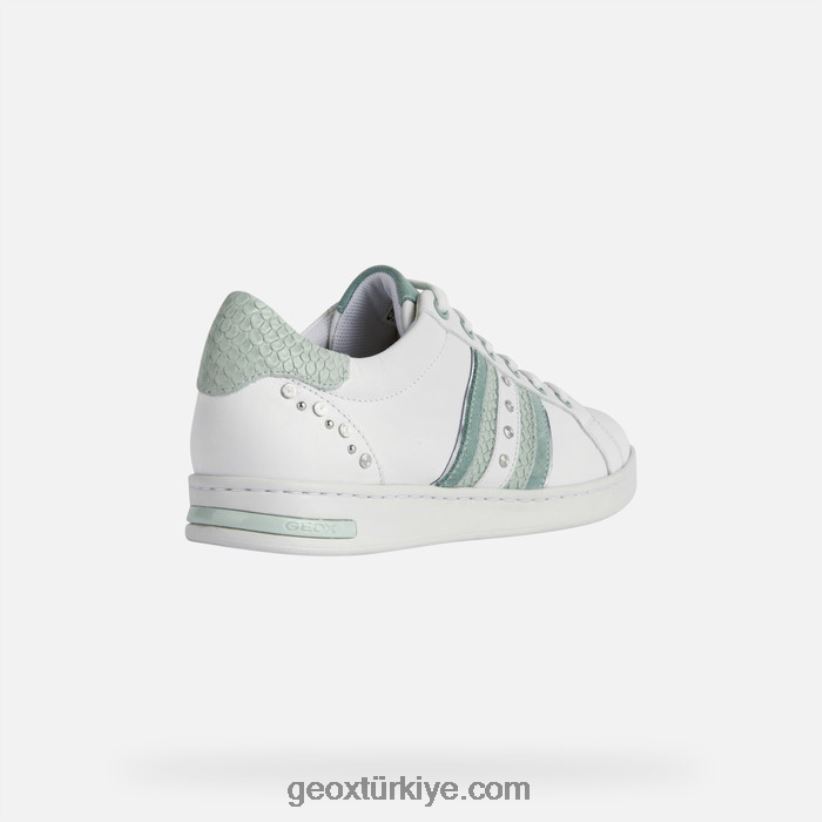 jaysen kadın beyaz/lt yeşil Geox B60TP6318