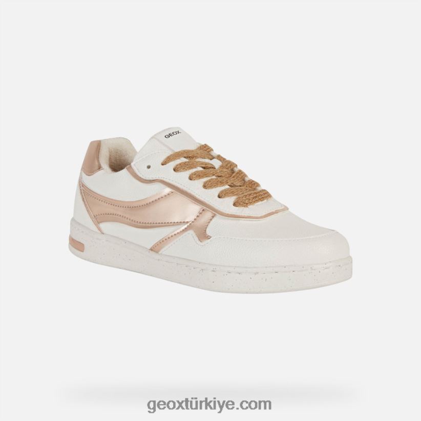 jaysen kadın beyaz/pembe altın Geox B60TP6217