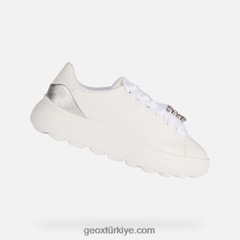 küre ec4.1 kadın Beyaz gümüş Geox B60TP6267