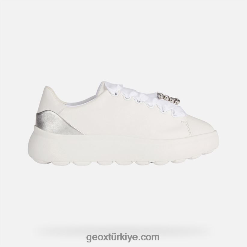 küre ec4.1 kadın Beyaz gümüş Geox B60TP6267