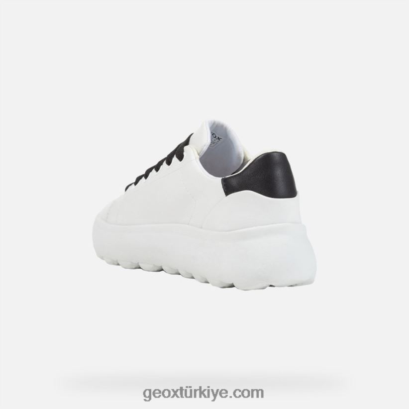 küre ec4.1 kadın siyah beyaz Geox B60TP61689