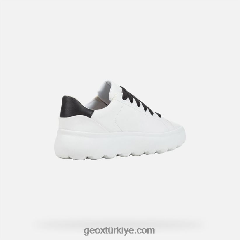 küre ec4.1 kadın siyah beyaz Geox B60TP61689