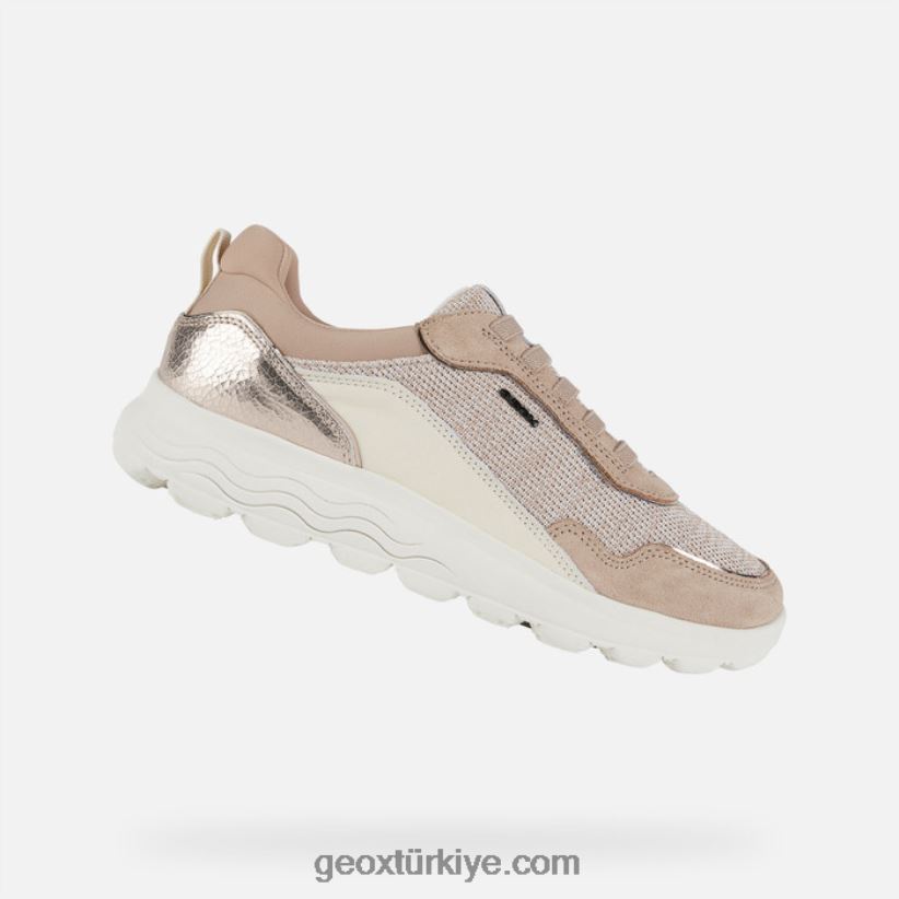 küresel kadın koyu ten/krem Geox B60TP621