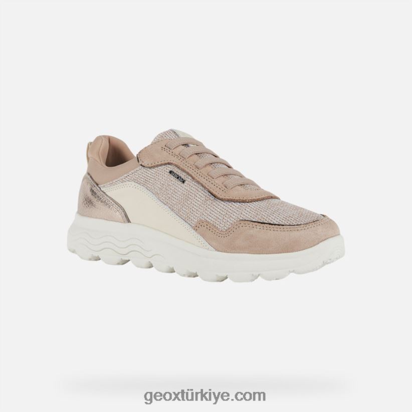 küresel kadın koyu ten/krem Geox B60TP621