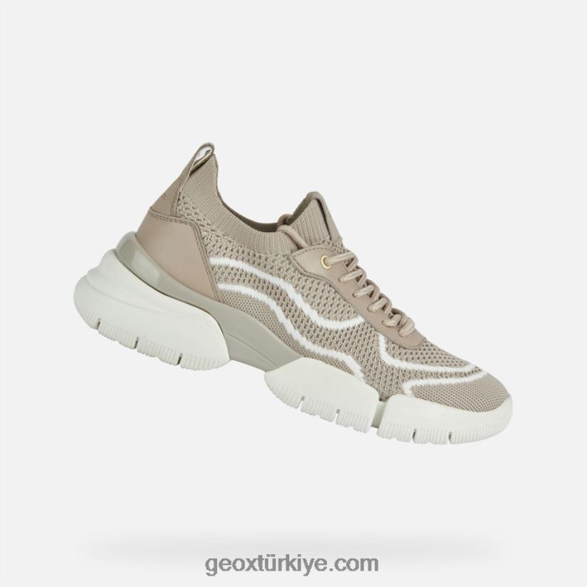 kadınla bağdaştırıcı açık kahverengi Geox B60TP679