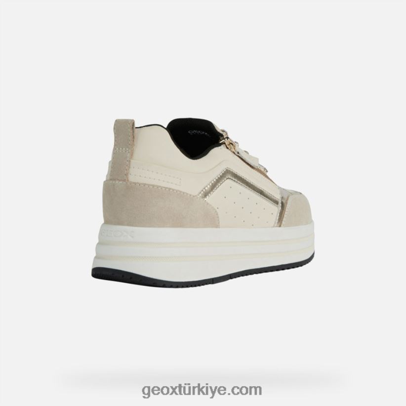 kency kadın açık kahverengi/krem Geox B60TP6447