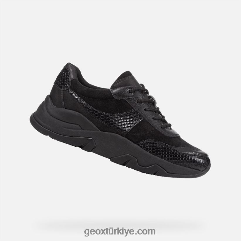 kristen kadın siyah Geox B60TP6172