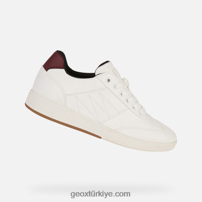 meleda kadın beyaz/koyu bordo Geox B60TP6253