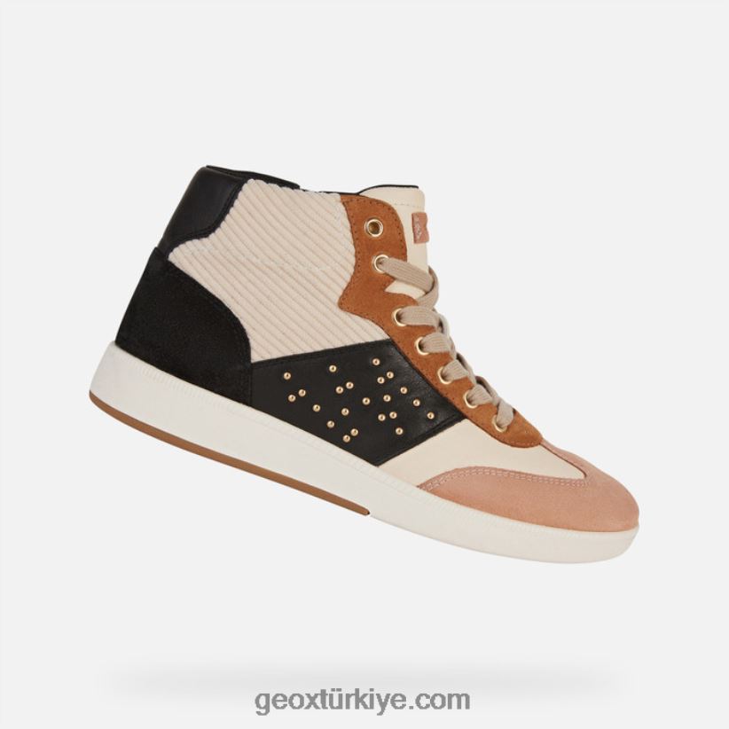 meleda kadın krem/siyah Geox B60TP6396