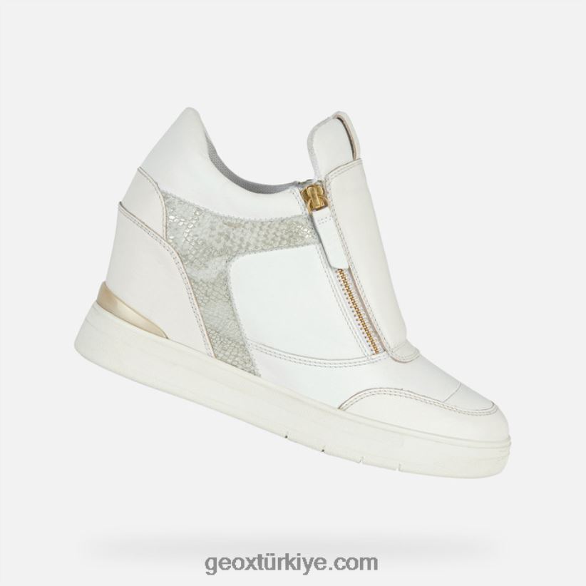 morikalı kadın beyaz/kırık beyaz Geox B60TP61685