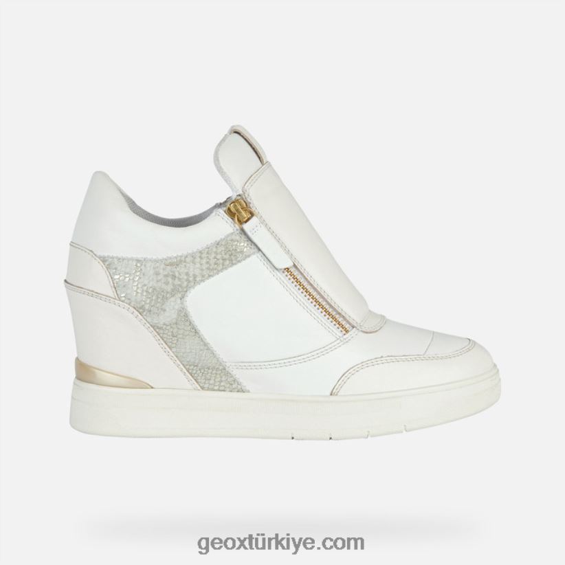 morikalı kadın beyaz/kırık beyaz Geox B60TP61685