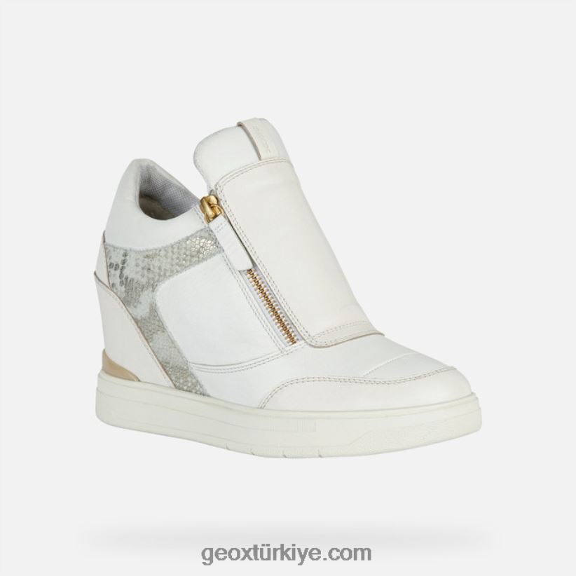 morikalı kadın beyaz/kırık beyaz Geox B60TP61685