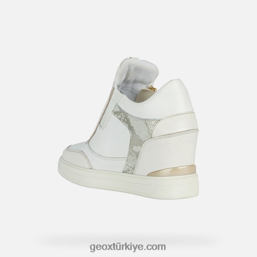 morikalı kadın beyaz/kırık beyaz Geox B60TP61685