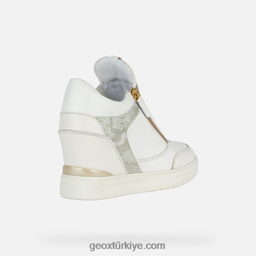 morikalı kadın beyaz/kırık beyaz Geox B60TP61685