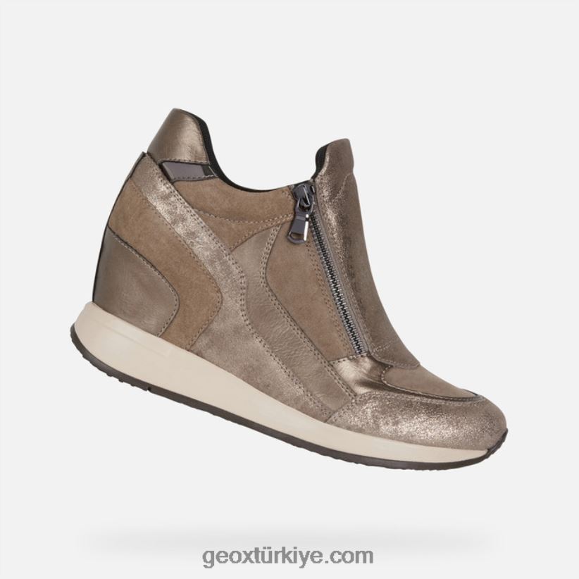 nydame kadın Koyu bej Geox B60TP6589