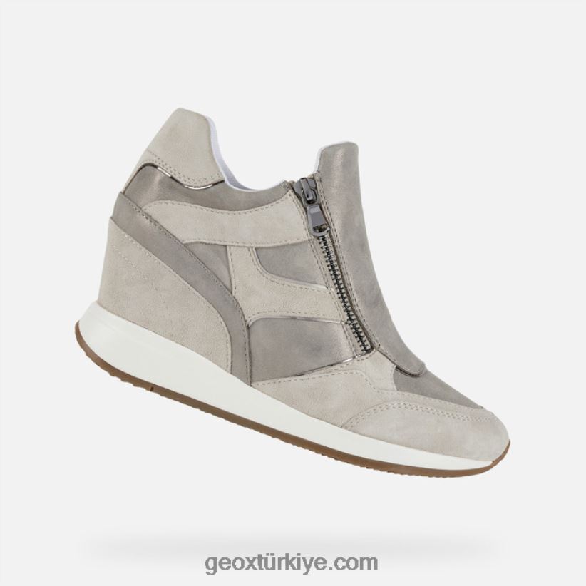 nydame kadın boz kahverengi/buz Geox B60TP61736