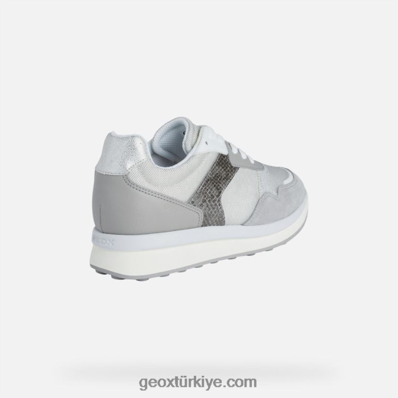 runntix kadın gümüş/açık gri Geox B60TP6381
