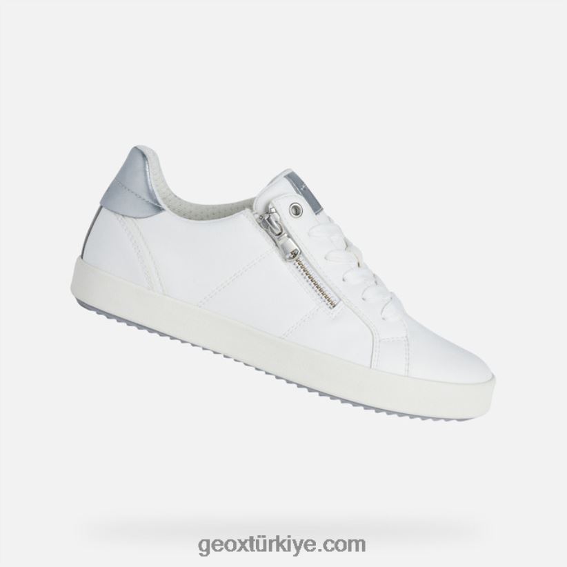 sarışın kadın Beyaz gümüş Geox B60TP6493