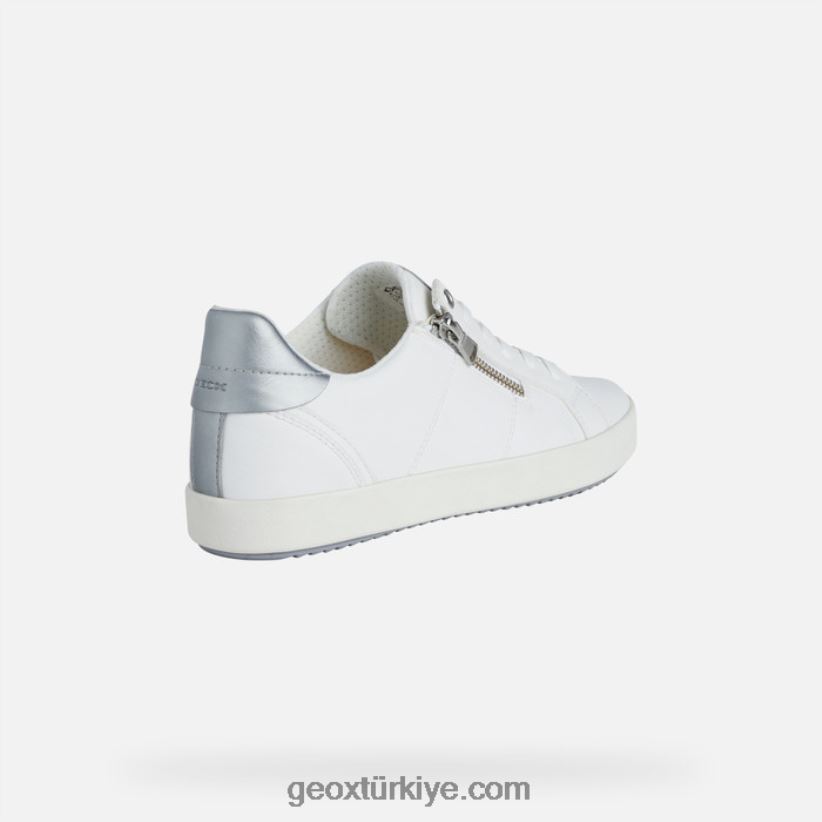 sarışın kadın Beyaz gümüş Geox B60TP6493
