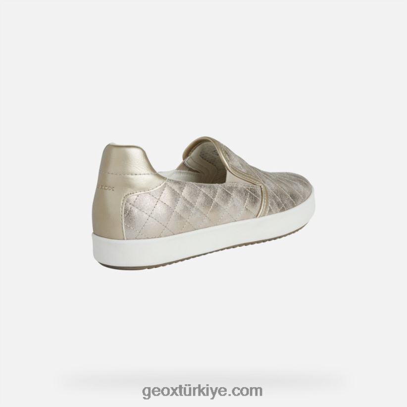 sarışın kadın açık boz kahverengi/açık altın Geox B60TP6562