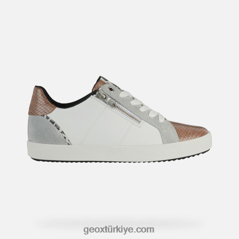 sarışın kadın beyaz/açık gri Geox B60TP6451