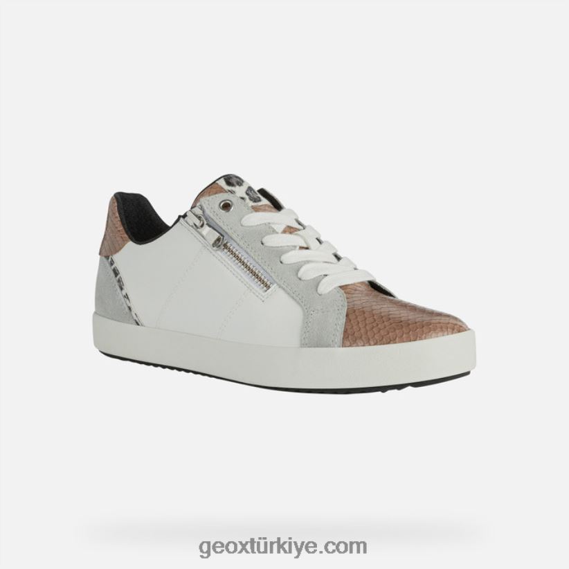 sarışın kadın beyaz/açık gri Geox B60TP6451