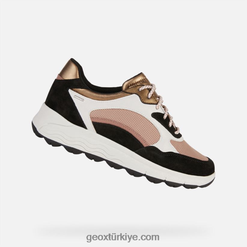 spherica 4x4 abx kadın siyah/koyu gül Geox B60TP6195