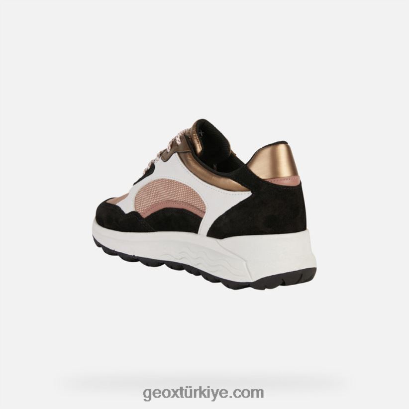 spherica 4x4 abx kadın siyah/koyu gül Geox B60TP6195