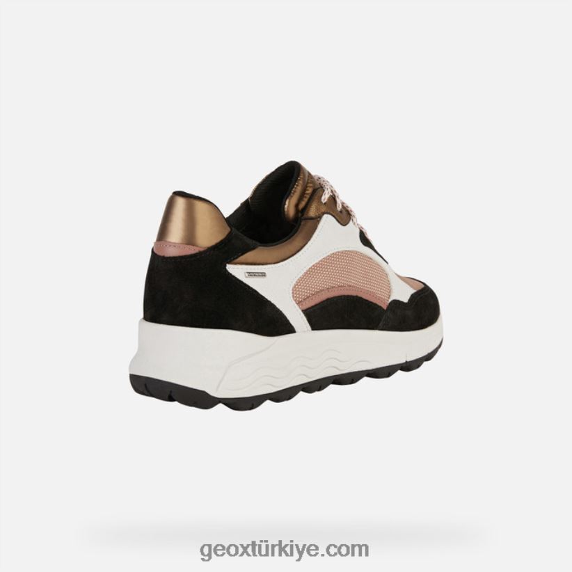 spherica 4x4 abx kadın siyah/koyu gül Geox B60TP6195