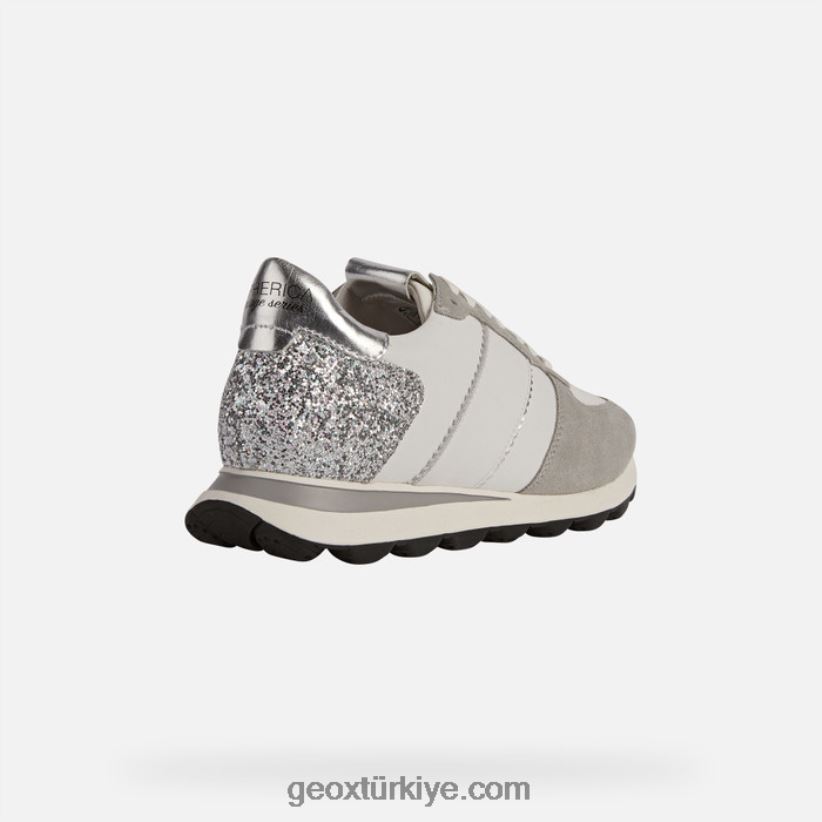 spherica vseries kadın Beyaz gümüş Geox B60TP6330