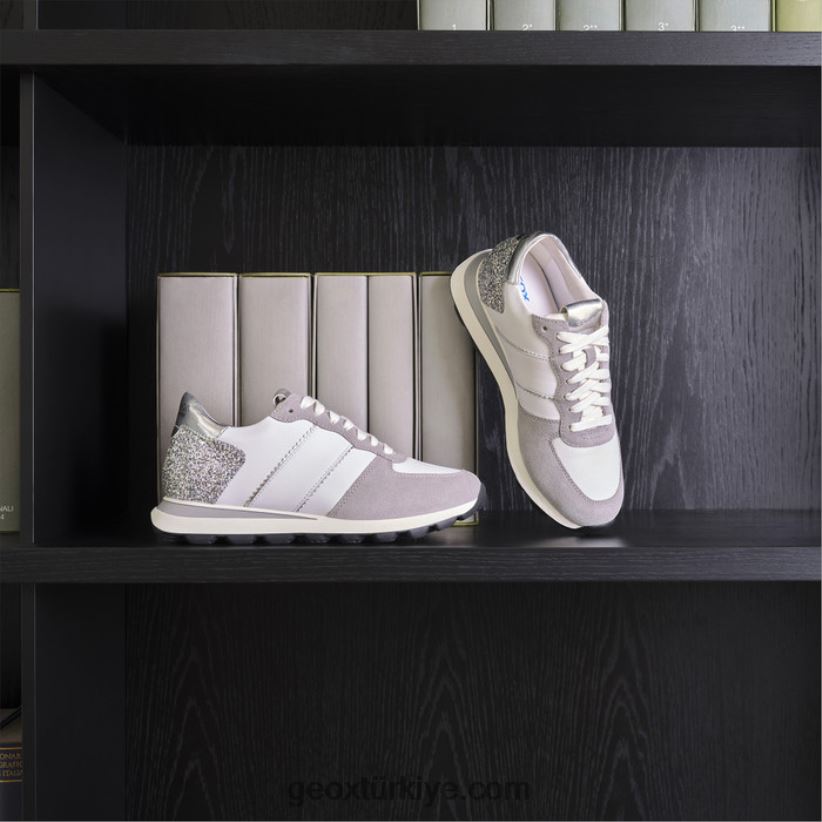 spherica vseries kadın Beyaz gümüş Geox B60TP6330