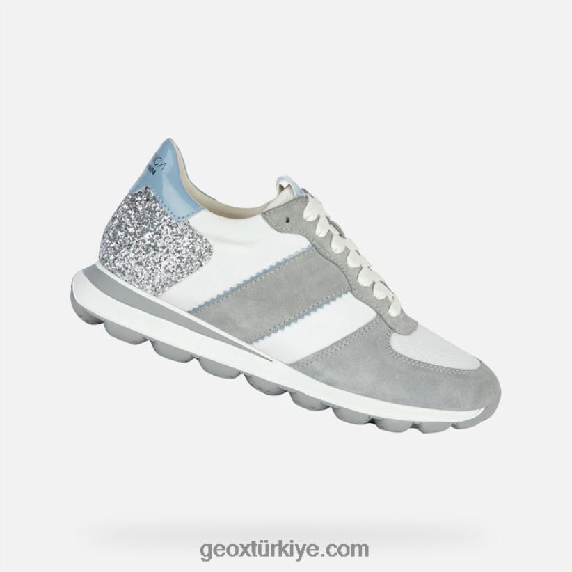 spherica vseries kadın açık gri/beyaz Geox B60TP61657