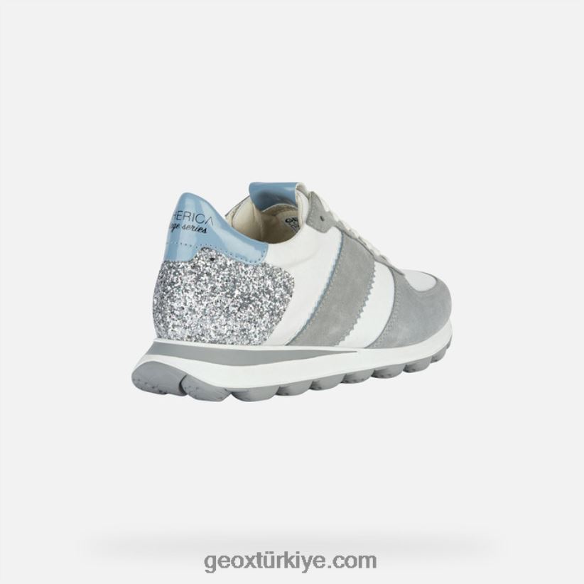 spherica vseries kadın açık gri/beyaz Geox B60TP61657