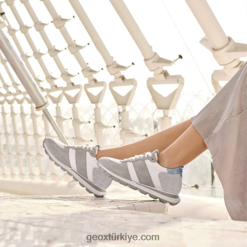 spherica vseries kadın açık gri/beyaz Geox B60TP61657