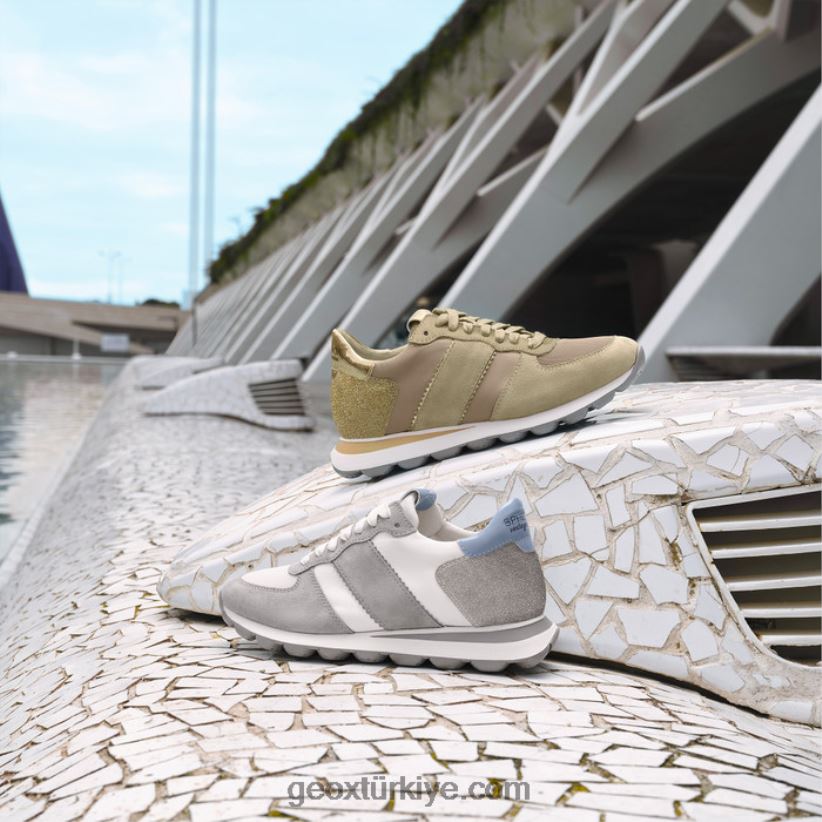 spherica vseries kadın açık gri/beyaz Geox B60TP61657