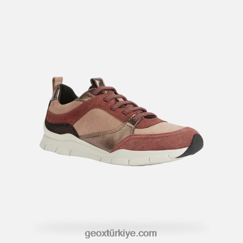 sukie kadın maun/koyu gül Geox B60TP6295