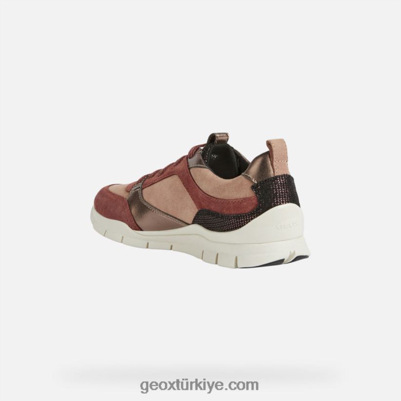 sukie kadın maun/koyu gül Geox B60TP6295