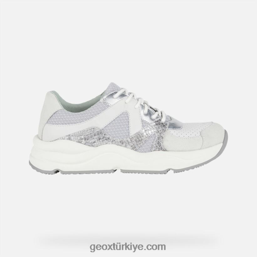 topazio kadın açık gri/beyaz Geox B60TP61740