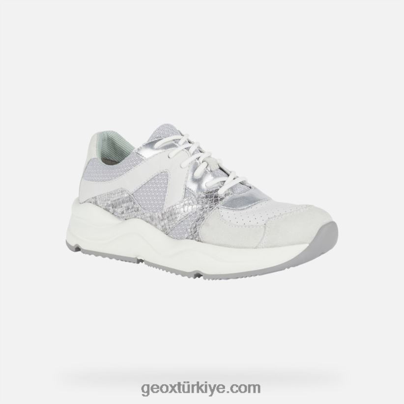topazio kadın açık gri/beyaz Geox B60TP61740