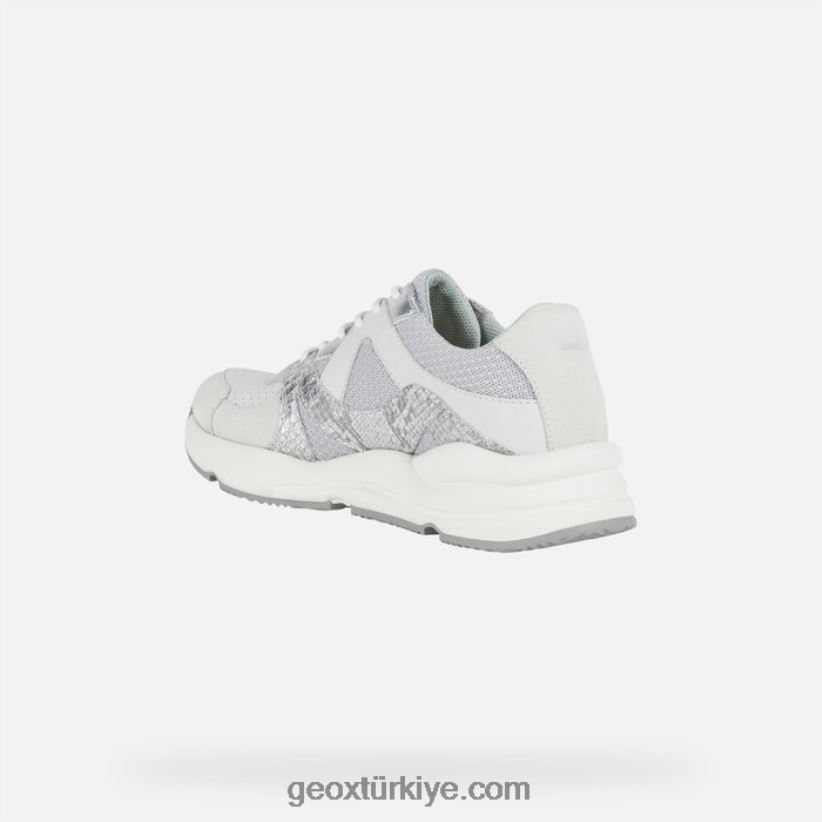 topazio kadın açık gri/beyaz Geox B60TP61740