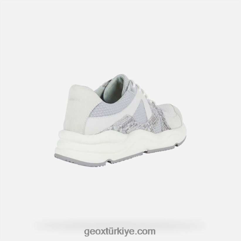 topazio kadın açık gri/beyaz Geox B60TP61740